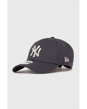 New Era czapka z daszkiem bawełniana kolor szary z aplikacją NEW YORK YANKEES