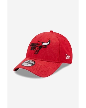 New Era czapka z daszkiem bawełniana Washed Pack 940 Bulls kolor czerwony z aplikacją 60240445-CZERWONY