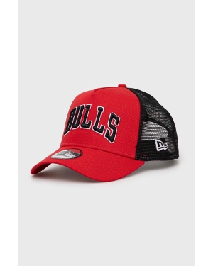 New Era czapka z daszkiem Chicago Bulls kolor czerwony z aplikacją 60364215