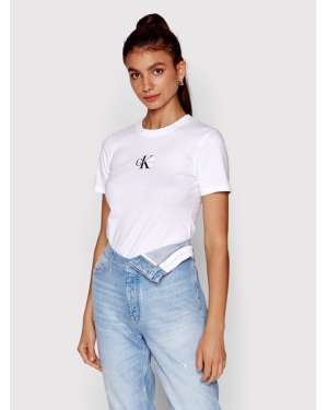 Calvin Klein Jeans T-Shirt J20J219135 Biały Slim Fit