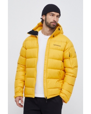 Peak Performance kurtka puchowa męska kolor żółty zimowa