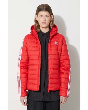 adidas Originals kurtka damska kolor czerwony przejściowa