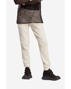 adidas Originals spodnie dresowe bawełniane kolor beżowy gładkie IA6477-KREMOWY