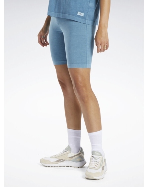 Reebok Szorty sportowe Classics Natural Dye Legging Shorts HT7858 Niebieski