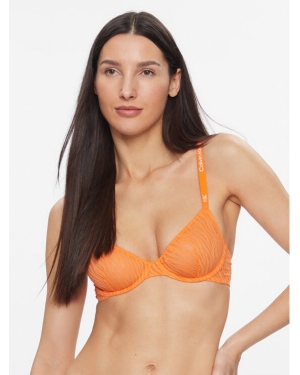 Calvin Klein Underwear Biustonosz z fiszbiną 000QF7376E Pomarańczowy