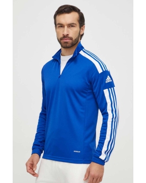 adidas Performance bluza treningowa kolor niebieski z aplikacją