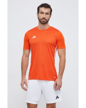 adidas Performance t-shirt treningowy Tabela 23 kolor pomarańczowy z aplikacją