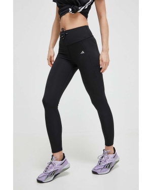 adidas Performance legginsy do biegania Run Essential kolor czarny gładkie