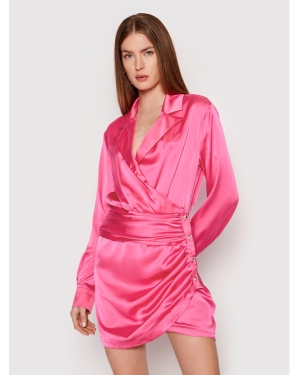 Please Sukienka koktajlowa A1EEQU9000 Różowy Regular Fit