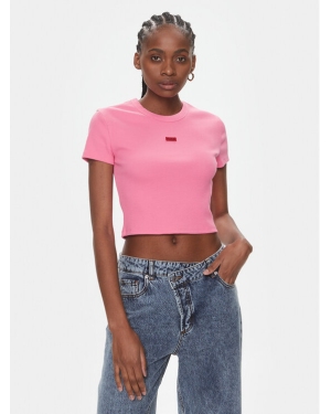 Hugo T-Shirt Deluisa_1 50508636 Różowy Slim Fit
