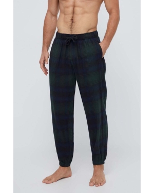 Abercrombie & Fitch spodnie piżamowe męskie kolor granatowy wzorzysta