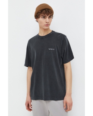 Abercrombie & Fitch t-shirt bawełniany męski kolor czarny z nadrukiem