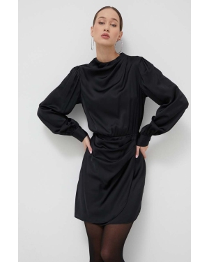Abercrombie & Fitch sukienka kolor czarny mini prosta