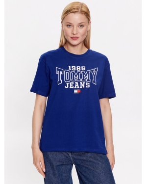 Tommy Jeans T-Shirt DW0DW16151 Granatowy Relaxed Fit