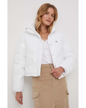 Calvin Klein Jeans kurtka damska kolor biały zimowa oversize