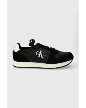 Calvin Klein Jeans sneakersy RUNNER SOCK LACEUP NY-LTH kolor czarny YM0YM00553