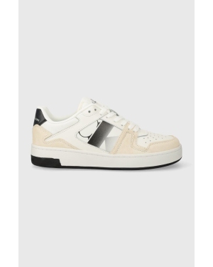 Calvin Klein Jeans sneakersy BASKET CUPSOLE LACE MIX NBS SAT kolor biały YW0YW01446