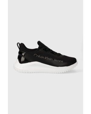 Calvin Klein Jeans sneakersy EVA RUN SLIPON LACE MIX LUM WN kolor czarny YW0YW01303