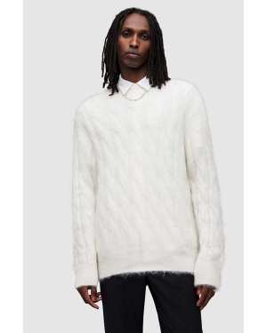AllSaints sweter z wełną Kosmic kolor beżowy