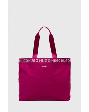 HUGO torebka kolor różowy