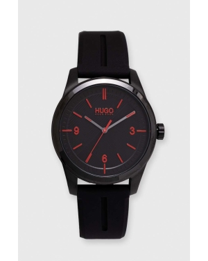 HUGO zegarek męski kolor czarny