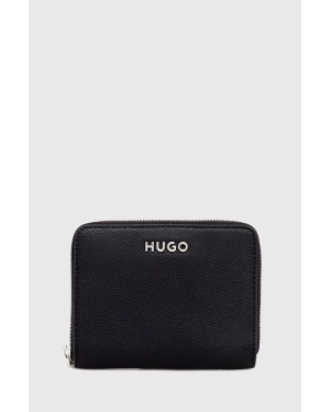 HUGO portfel damski kolor czarny