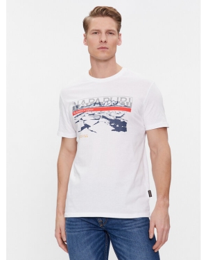 Napapijri T-Shirt Forsteri NP0A4HM6 Biały Regular Fit