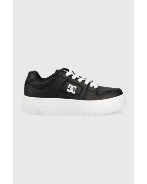DC sneakersy skórzane kolor czarny