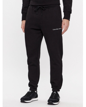 Calvin Klein Jeans Spodnie dresowe Institutional J30J324739 Czarny Regular Fit