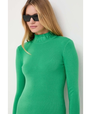 Patrizia Pepe sweter damski kolor zielony lekki