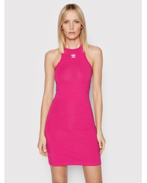 adidas Sukienka codzienna adicolor Essetials HG6166 Różowy Slim Fit
