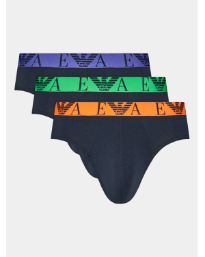 Emporio Armani Underwear Komplet 3 par slipów 111734 4R715 70435 Granatowy