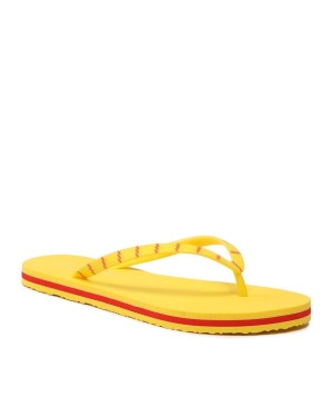 Tommy Hilfiger Japonki Essential Beach Sandal FW0FW07141 Żółty