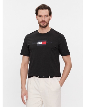 Tommy Hilfiger T-Shirt Flag Tee MW0MW37859 Czarny Regular Fit