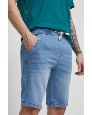 Medicine szorty jeansowe męskie kolor niebieski