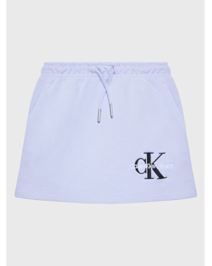Calvin Klein Jeans Spódnica Monogram Off Placed IG0IG01578 Fioletowy Regular Fit