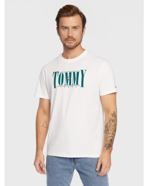 Tommy Jeans T-Shirt Essential DM0DM14993 Biały Regular Fit