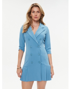 Rinascimento Sukienka codzienna CFC0115559003 Niebieski Regular Fit
