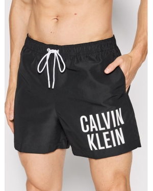 Calvin Klein Swimwear Szorty kąpielowe Medium KM0KM00739 Czarny Regular Fit