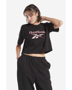 Reebok Classic t-shirt bawełniany kolor czarny HS4714-CZARNY