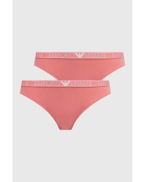 Emporio Armani Underwear figi 2-pack kolor różowy