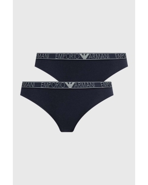 Emporio Armani Underwear figi 2-pack kolor granatowy