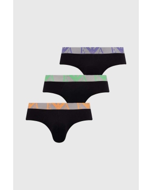 Emporio Armani Underwear slipy 3-pack męskie kolor czarny