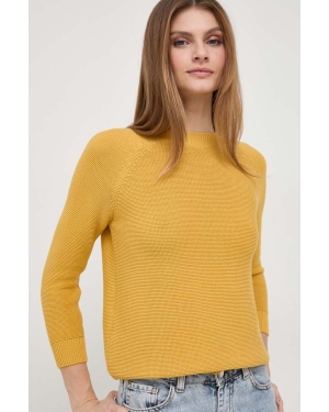 Weekend Max Mara sweter bawełniany kolor żółty lekki