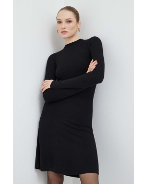 Max Mara Leisure sukienka kolor czarny mini rozkloszowana