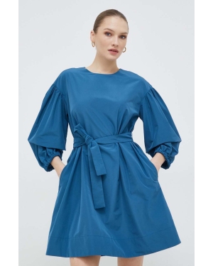 Weekend Max Mara sukienka kolor niebieski mini oversize 2415221061600