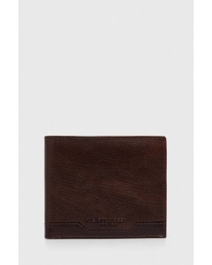 U.S. Polo Assn. portfel skórzany męski kolor brązowy