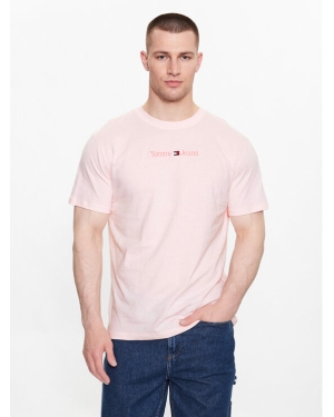 Tommy Jeans T-Shirt DM0DM16825 Różowy Regular Fit