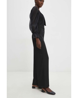 Answear Lab spodnie damskie kolor czarny szerokie high waist
