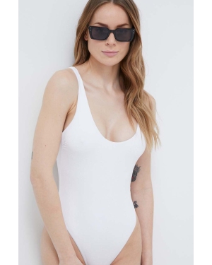 Elisabetta Franchi jednoczęściowy strój kąpielowy kolor biały miękka miseczka